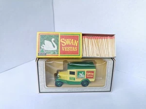 Vintage Nos Swan Vestas Strike Away Pink Head Matches & Delivery Truck - Picture 1 of 3