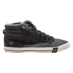 DOCKERS High Top Trainers Black Leather Mens UK 9 - Picture 1 of 6