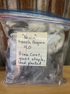 French Angora Rabbit Wool 4 oz. Prime Wool! Great Length! Hand Plucked! - Picture 1 of 2