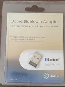 Ooma Telo Adaptateur Bluetooth Link Téléphones Mobiles USB 710-0114-100 Neuf Scellé - Photo 1/4