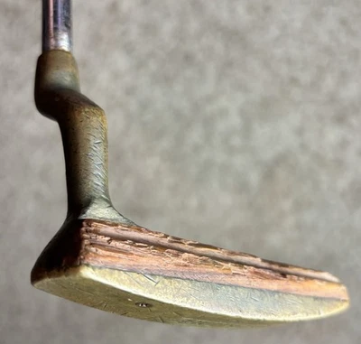 Heritage 55 Vintage Putter RH Wooden Copper Golf Head - Image 1 of 4