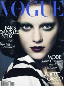 2010 SEPTEMBER VOGUE PARIS MAGAZINE - MARION COTILLARD COVER - Picture 1 of 1