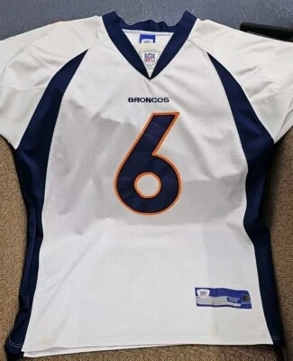 NFL Denver Broncos Jay Cutler #6 Blanco Visitante Reebok Camiseta Cosida Talla 48 Foto 1 de 4