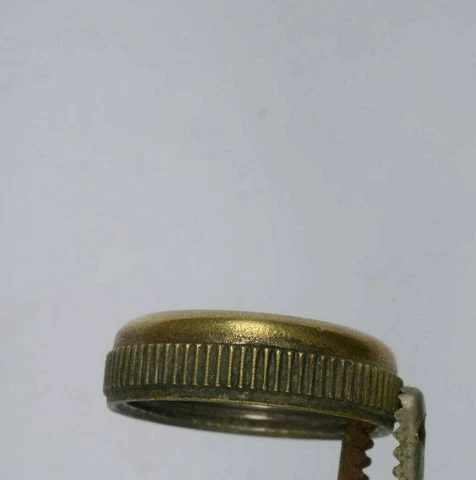 BRASS RETAINER RING FOR 5/8"  PORCELAIN BUTTON. BATHROOM.ANTIQUE Cover
