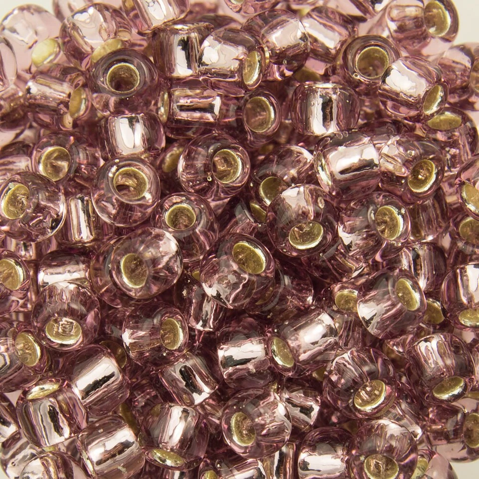 8/0 TOHO ROUND Silver Lined Light Amethyst Seed Bead (8g) - Image 1 of 1