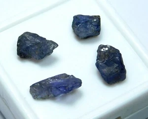 Lote de piedras preciosas ásperas de tanzanita azul natural sin tratar de 15,50 quilates.Tz7N - Imagen 1 de 7