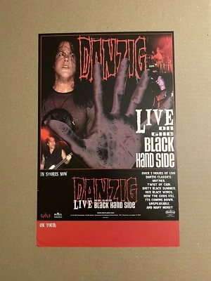 DANZIG POSTER PROMO EXTREMELY RARE 11 x 17 INCHES EX SHAPE - Image 1 of 4