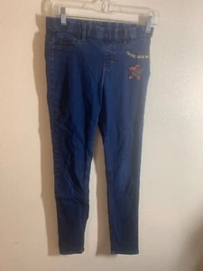 Y2K Wonder Nation Sequin Star Denim Skinny Jeggings Girls Size XXL (18) AC7 - Picture 1 of 5