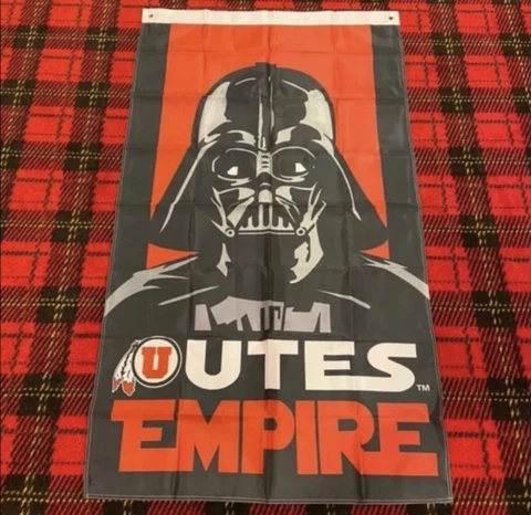 Brand New Utah Utes flag 5 foot by 3 foot Cover