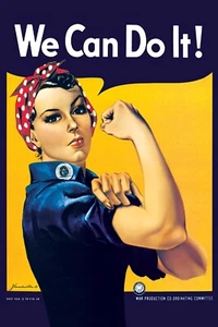 Rosie la remachadora "¡Podemos hacerlo!" Póster 24 x 36 de Eurographics - Imagen 1 de 1