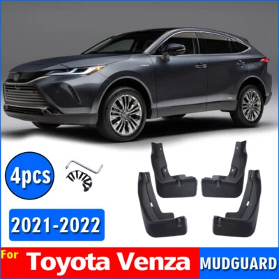 Mud Flaps Splash Guards Fender For Toyota Venza 2021-2022 4Pcs Side Mud Guards - Image 1 of 4