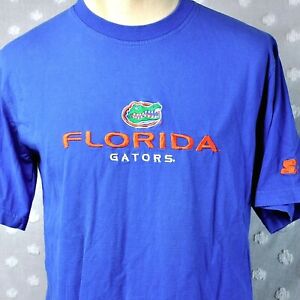Florida Gators Embroidered Starter M/L T-Shirt Large Fit Miami NCAA Alligator