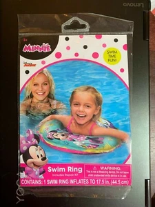 DISNEY MINNIE MOUSE SWIM RING 17.5" POOL SWIM TIME FUN! WATER TOY BEACH! KIDS  - Picture 1 of 3