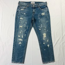 Derek Lam 10 Crosby NWT Mid Rise Distressed Destroyed Girlfriend Jeans Size 29