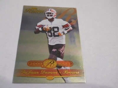 JAJUAN DAWSON 2081/2500 ROOKIE CARD CLEVELAND BROWNS 2000 PLAYOFF PRESTIGE - Image 1 of 2