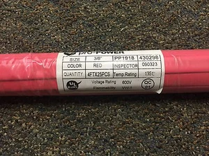 SPC Pro Power PP1918 3/8" Red 4FT 25pcs - Picture 1 of 2