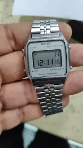 Seiko A914-5A09 Cronografo Sveglia Quarzo Digitale Vintage Funzionante - Foto 1 di 10