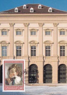 LIECHTENSTEIN 2008 FDC ON MAXI CARD SLEEPING PRINCESS MARIE ART PAINTING - Image 1 of 2