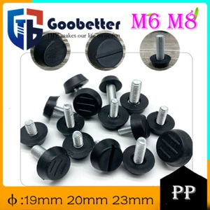 Adjustable Furniture Feet M6 M8 Screws Leveling Foot With Without Insert Nuts - Picture 1 of 21