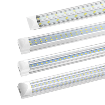 T8 8FT 4FT 2FT LED Shop Light Fixtures 14W~120W Linkable Utility LED Tube Lights - Image 1 of 4