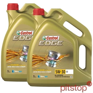 2x 5L = 10L CASTROL EDGE 5W-30 C3 10LITER MOTORÖL VW MERCEDES RENAULT - Bild 1 von 1