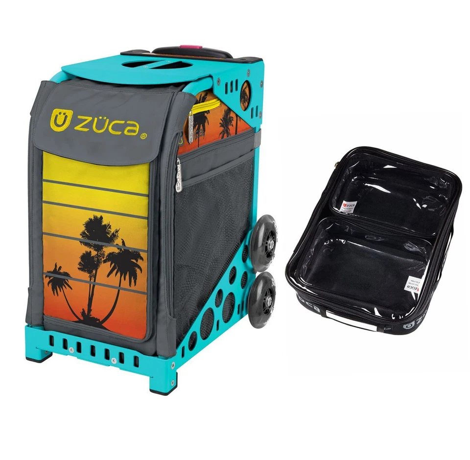 Zuca Sport Bag - Tropical Sunset with One Large and Two Mini Utility Pouches (Tu - Image 1 of 1