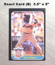 TONY GWYNN 1987 Donruss 3.5" x 5" All-Star Card #16 _ Exact Card (B)