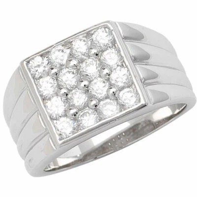 Anello Da Cerimonia In Argento Sterling Per Uomo Con Marchio 925 Taglie J - Z - Immagine 1 di 3