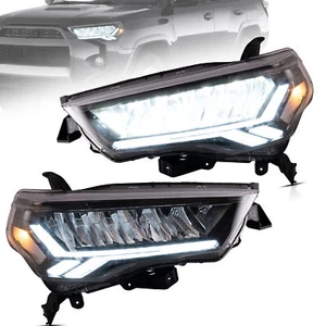 VLAND LED Projector Headlights For 2014-2021 Toyota 4Runner W/ Sequential Signal - Picture 1 of 10