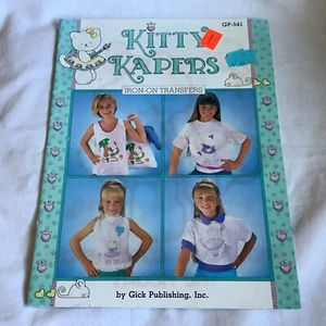 Kitty Kapers Iron-on Transfers (1991 PB) - GP-541 - NEW!! - Picture 1 of 4