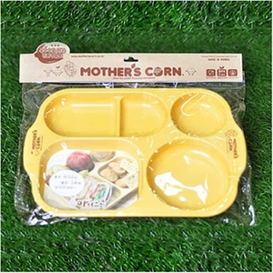 Plato redondo de comida de maíz para madre - ecológico y no tóxico natural para niños - Imagen 1 de 12