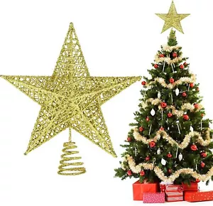 Christmas Tree Topper,9 Inch Christmas Star Tree Topper for Christmas Decoration - Picture 1 of 5
