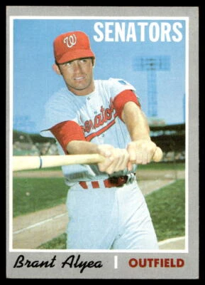 1970 Topps #303a Brant Alyea Washington Senators EX-EXMINT - Image 1 of 2