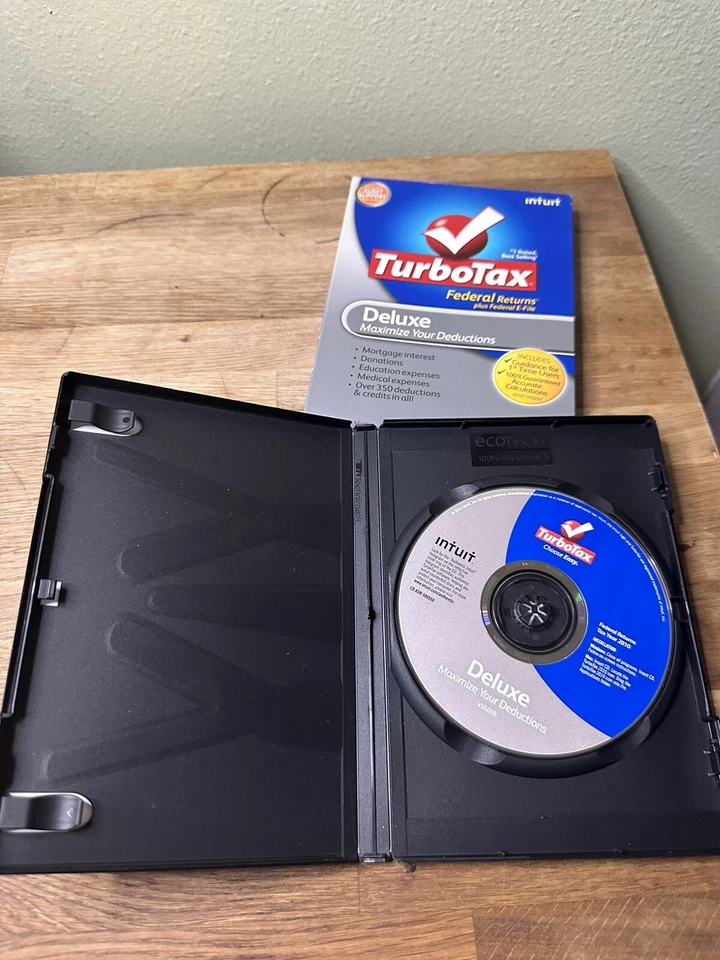 Turbotax 2010 Deluxe with state Turbo tax - Image 1 of 1