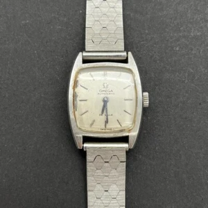 Omega Deville Vintage Manual Wind Watch Silver Dial 19cm Fits From Japan - Picture 1 of 15