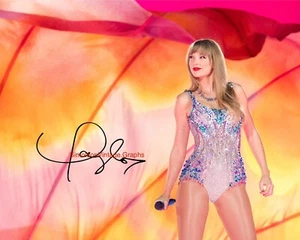 Taylor Swift signiert 8x10 Foto NACHDRUCK Popstar Epochen Tour Ikone RP 2 - Bild 1 von 1