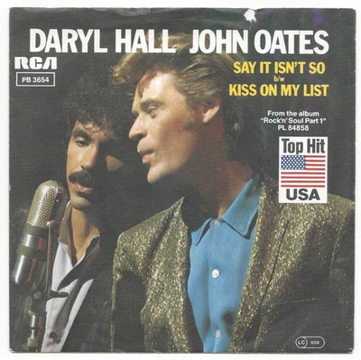 DARYL HALL & JOHN OATES, "SAY IT ISN'T SO" - Image 1 of 4