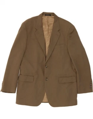 IZOD Mens 2 Button Blazer Jacket UK 42 XL Brown Wool AA08 - Image 1 of 4