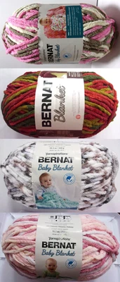 Пряжа для детского одеяла Bernat 10,5 унции/220 ярдов супер громоздкая 6 (любой цвет) бесплатная доставка - Изображение 1 из 4