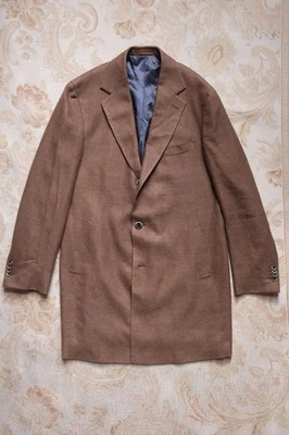 Suitsupply Vincenza Tobacco Brown Overcoat (44R)  - Image 1 of 4