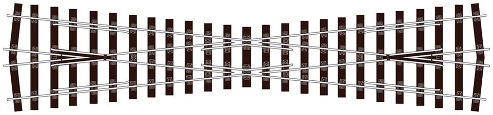 Peco SL-U1194 OO/HO Code 75 Streamline Bullhead Crossing - Image 1 of 1