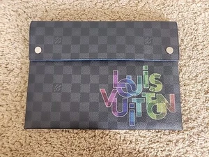 Louis VUITTON VIRGIL Abloh Damier Graphite Alpha Pouch - Picture 1 of 7