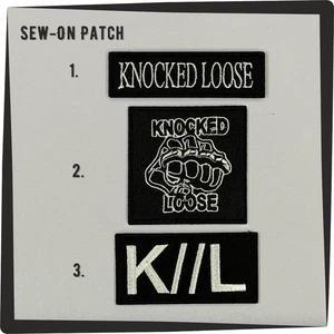 Knocked Loose band Tape Patch embroidered logo symbol American hardcore punk - Picture 1 of 5