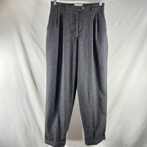 Ann Taylor Petites Gray Dress Pants Wool Cashmere Blend Womens 8P Straight Leg - Picture 1 of 7