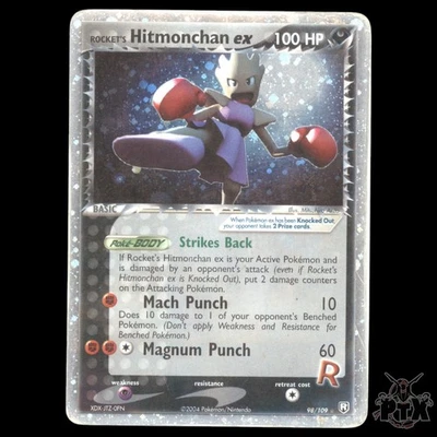 Rocket's Hitmonchan ex #98/109 Team Rocket Returns HP/Heavily Played Pokemon - Image 1 of 3