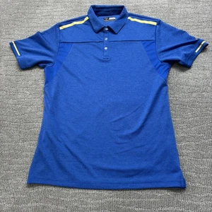 Callaway Poloshirt Herren XL blau Opti-Dri Golf Performance gelber Besatz sportlich - Bild 1 von 8