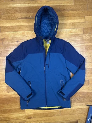 Champion Mens Jacket Sz Small Teal Blue Hooded Quilted Lining Full Front Zipper - Image 1 of 4