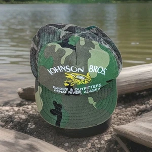 Vintage Johnson Bros Outfitters Alaska Camo Hat - Picture 1 of 4