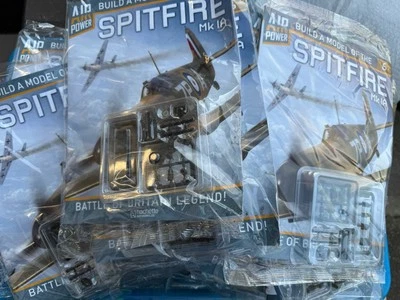 Job Lot HACHETTE 24 issues No. 6 BUILD A MODEL OF THE SPITFIRE MK 1A PLANE Foto 1 de 2