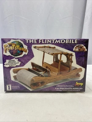 1993 The Flintstones 72411 1/20 Scale Flintmobile Plastic Model Kit SEALED! - Image 1 of 4